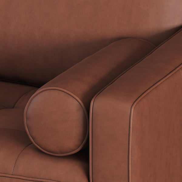 Vienna 6 Seater Sofa Left Corner - ( Leatherette Fabric - Taos Brown )
