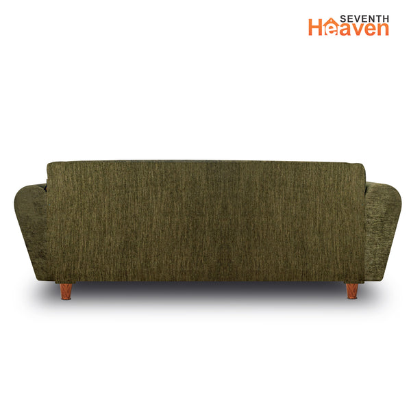 Milan 5 Seater with 2 Ottoman- ( Premium Molfino Fabric- Green )