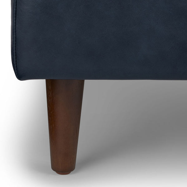 Vienna 6 Seater Sofa Right Corner - ( Leatherette Fabric - Blue )