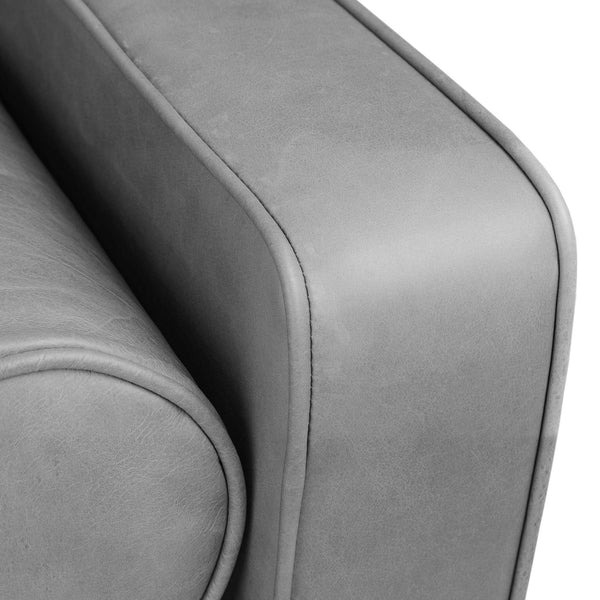 Vienna 2 Seater Sofa- ( Leatherette Fabric - Grey )