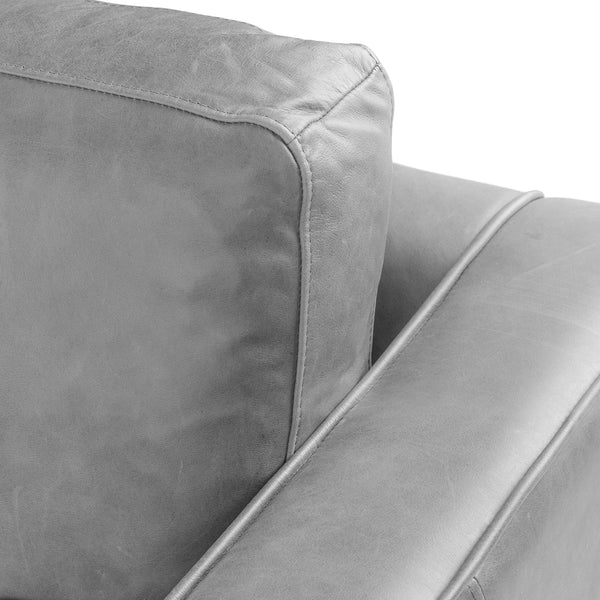 Vienna 6 Seater Sofa Right Corner - ( Leatherette Fabric - Grey )
