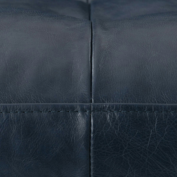 Vienna 2 Seater Sofa- ( Leatherette Fabric - Blue )