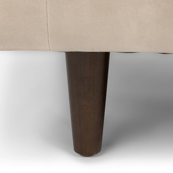 Vienna 2 Seater Sofa- ( Leatherette Fabric - Beige )