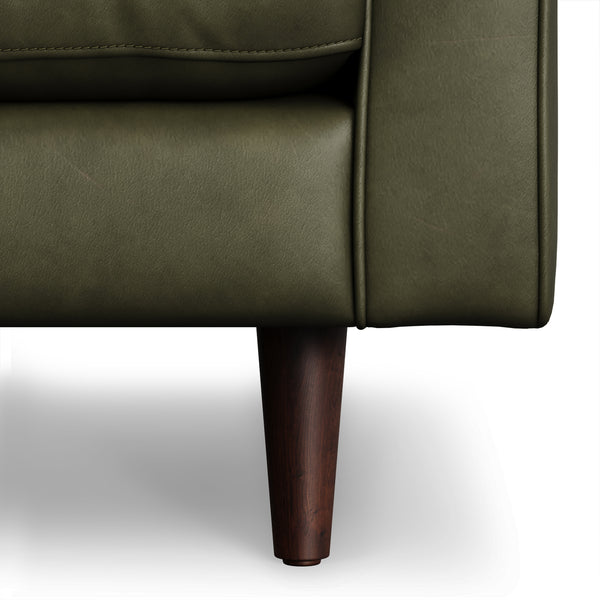 Vienna 6 Seater Sofa Left Corner - ( Leatherette Fabric - Green )