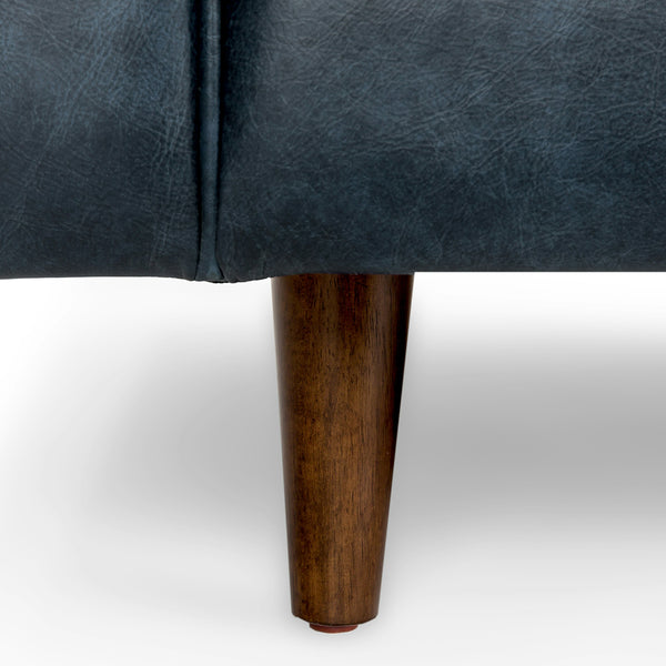 Vienna 2 Seater Sofa- ( Leatherette Fabric - Blue )