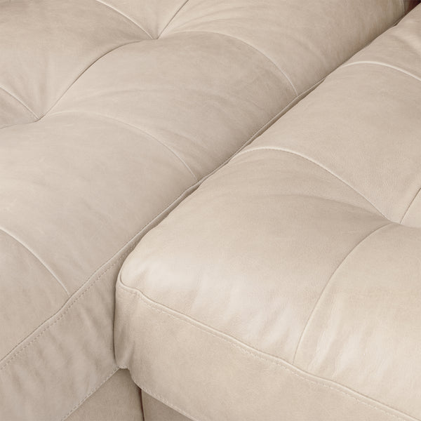 Vienna 6 Seater Sofa Left Corner - ( Leatherette Fabric - Beige )