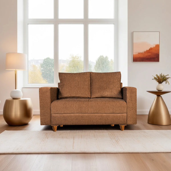 Rio 2 Seater Sofa- ( Premium Molfino Fabric- Beige )