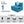 Rejoice Sofa Cum Bed - 1 Seater, Printed Cushion (Jute Fabric- Sky Blue )
