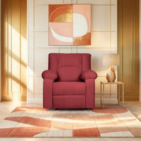 phoenix icon 1 seater recliner spacious luxurious diy friendly plush suede maroon