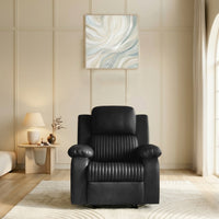 miami 1 seater recliner spacious luxurious diy friendly black