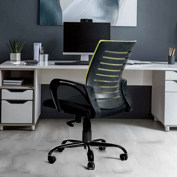 Blaze Mid-Back Office Chair – Ergonomic, Durable & Versatile (Green)