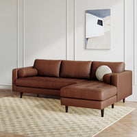 vienna 6 seater sofa right corner leatherette fabric beige copy