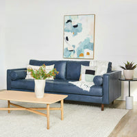 venice 3 seater sofa plush suede fabric peach copy