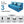 Rejoice Sofa Cum Bed - 4 Seater, Printed Cushion ( Jute Fabric, Sky Blue )
