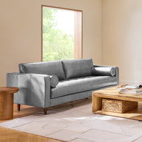 vienna 3 seater sofa leatherette fabric brown copy