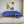 Venice 6 Seater Sofa Right Corner - ( Plush Suede Fabric - Blue )
