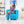 Tokyo 1 Seater Sofa- ( Premium Molfino Fabric- Sky Blue )