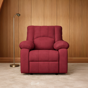 Phoenix Icon 1 Seater Motorise Recliner – ( DIY-Friendly, Plush Suede - Maroon )
