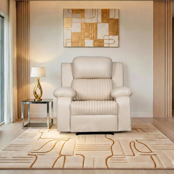 Miami 1 Seater Recliner – ( Spacious, Luxurious & DIY-Friendly- Beige )