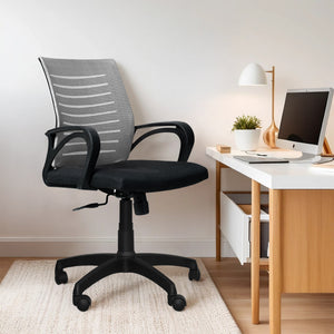 Bolt Mid-Back Office Chair – Ergonomic, Durable & Versatile ( Grey )