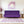 Florida 3 Seater Wooden Sofa Cum Bed - ( Premium Molfino Fabric- Purple )