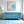 Tokyo Icon 3 Seater Sofa- ( Plush Suede Fabric- Sky Blue )