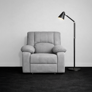 Phoenix Icon 1 Seater Motorise Recliner – ( DIY-Friendly, Plush Suede - Grey )