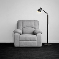 phoenix icon 1 seater motorise recliner diy friendly plush suede grey