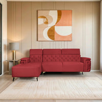 rome 6 seater sofa set left corner plush suede maroon