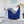 Tokyo 1 Seater Sofa- ( Premium Molfino Fabric- Blue )