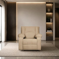 phoenix icon 1 seater motorise recliner diy friendly plush suede beige
