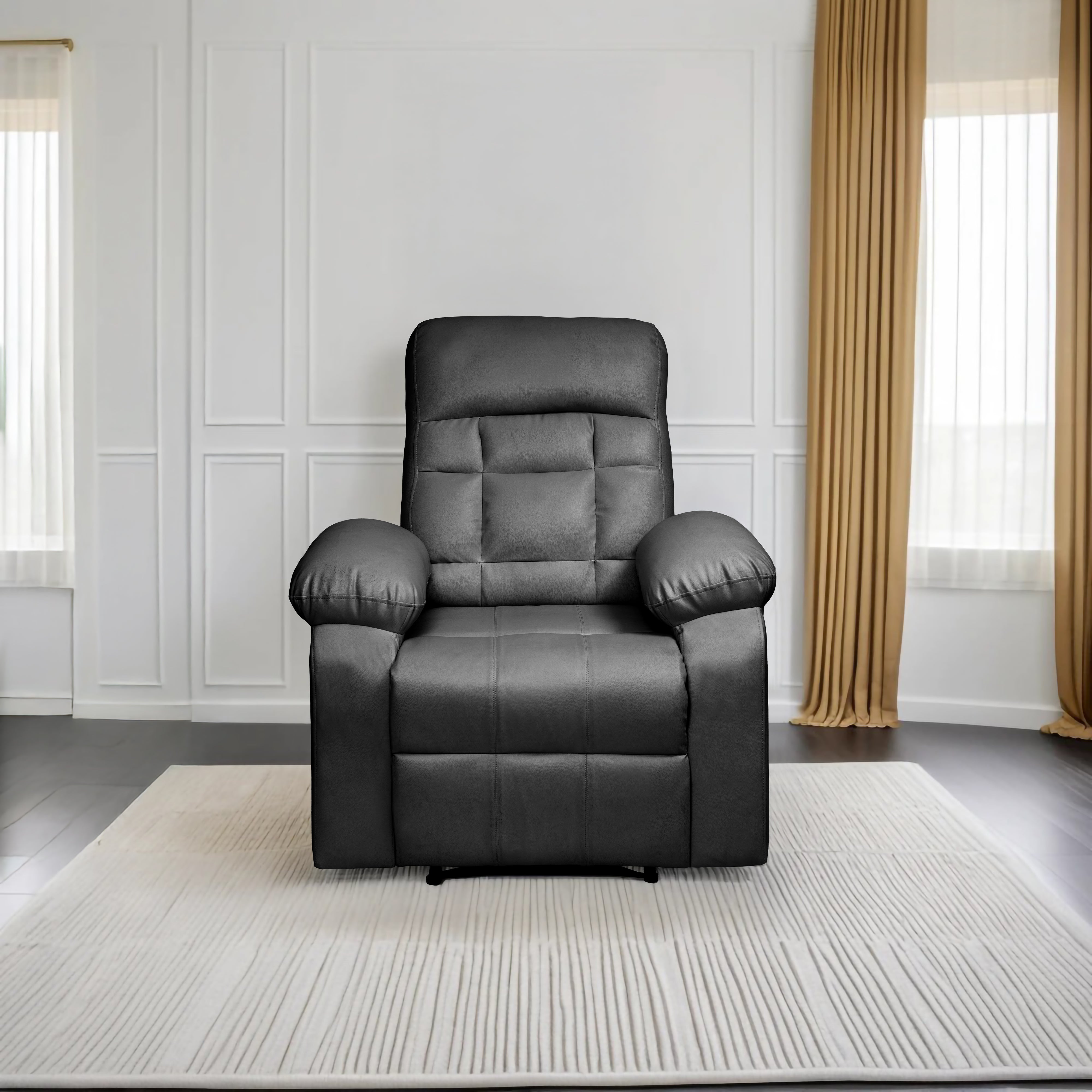 Havana Seater Motorised Recliner – Spacious, Luxurious DIY-Friendly- Black