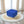 Tokyo 1 Seater Ottoman Stool - ( Chenille Molfino - Blue )