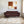 Milan Icon Ottoman 4 Seater Sofa - ( Plush Suede Fabric - Brown )