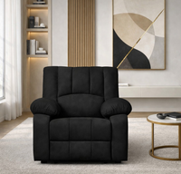 phoenix icon 1 seater motorise recliner diy friendly plush suede black