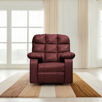 lumina 1 seater motorised recliner spacious luxurious diy friendly brown