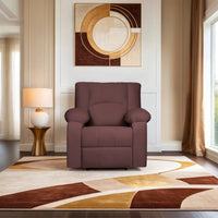 phoenix icon 1 seater recliner spacious luxurious diy friendly plush suede brown