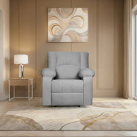 phoenix icon 1 seater recliner spacious luxurious diy friendly plush suede grey