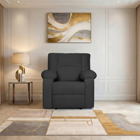 phoenix icon 1 seater recliner spacious luxurious diy friendly plush suede black