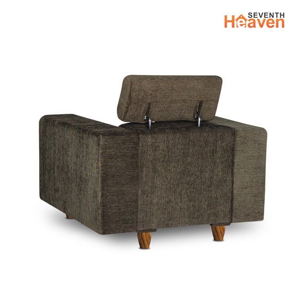 Berlin 1 Seater Sofa- ( Premium Molfino Fabric- green )
