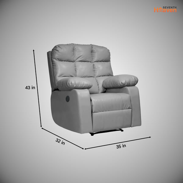 Lumina 1 Seater Motorised Recliner – ( Spacious, Luxurious & DIY-Friendly - Grey )