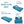Rejoice Sofa Cum Bed - 1 Seater, Printed Cushion (Jute Fabric- Sky Blue )