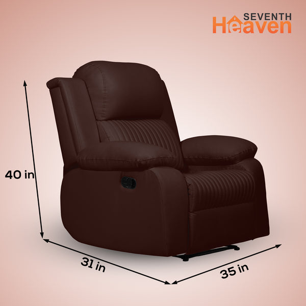 Miami 1 Seater Recliner – ( Spacious, Luxurious & DIY-Friendly- Brown )