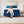 Florida Neo 4 Seater Wooden Sofa Cum Bed - ( Premium Molfino Fabric- Blue )