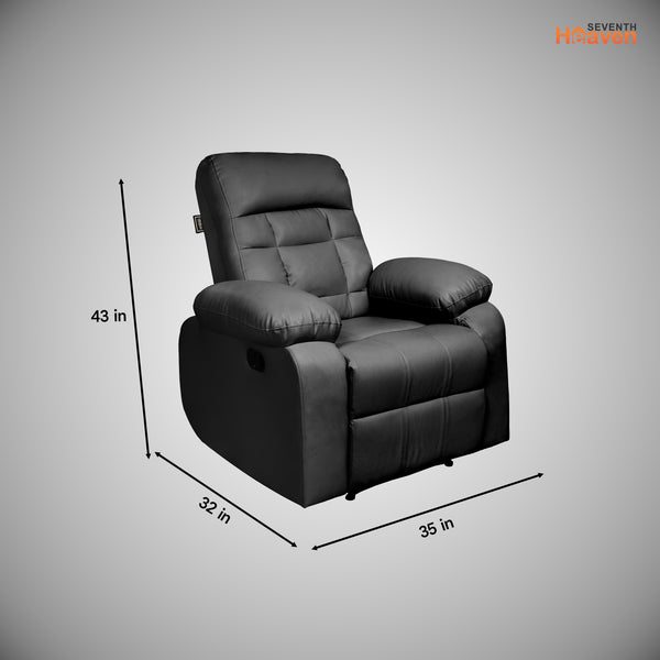 Havana 1 Seater Recliner – ( Spacious, Luxurious & DIY-Friendly- Black )
