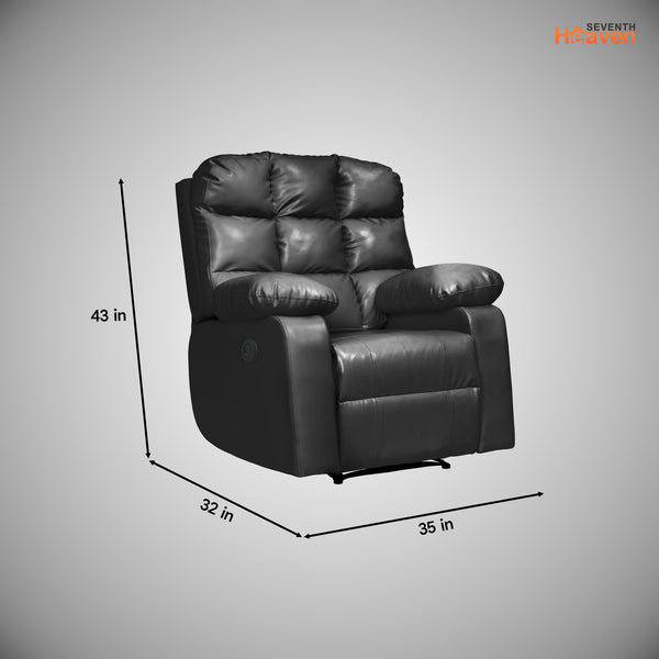 Lumina 1 Seater Motorised Recliner – ( Spacious, Luxurious & DIY-Friendly - Black )