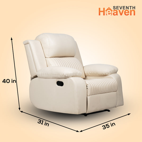 Miami 1 Seater Recliner – ( Spacious, Luxurious & DIY-Friendly- Beige )