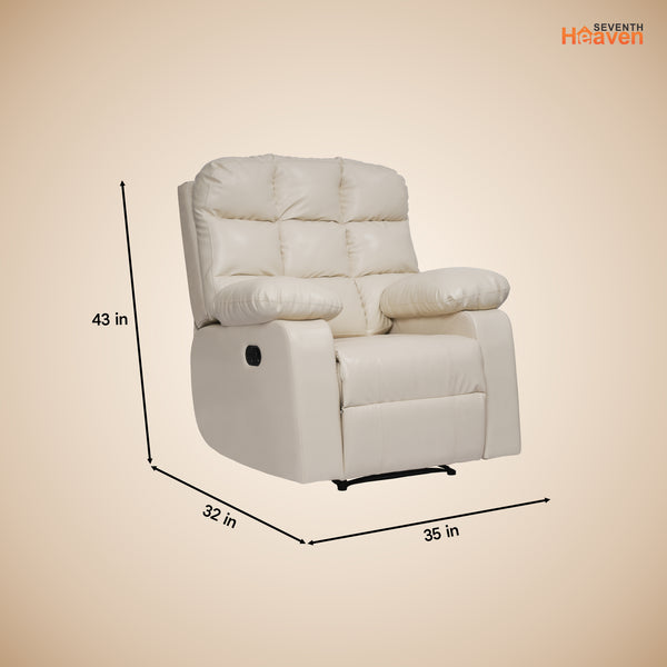 Lumina 1 Seater Recliner – ( Spacious, Luxurious & DIY-Friendly - Beige )