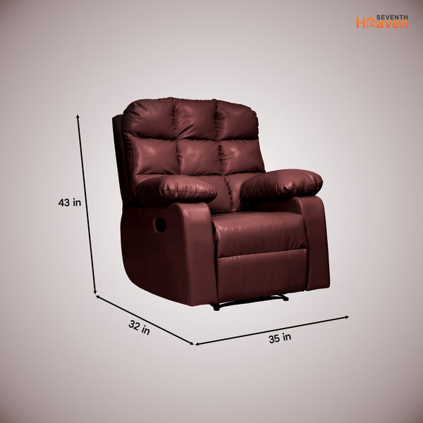 Lumina 1 Seater Recliner – ( Spacious, Luxurious & DIY-Friendly- Brown )
