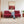 Florida Neo 4 Seater Wooden Sofa Cum Bed - ( Premium Molfino Fabric- Maroon )